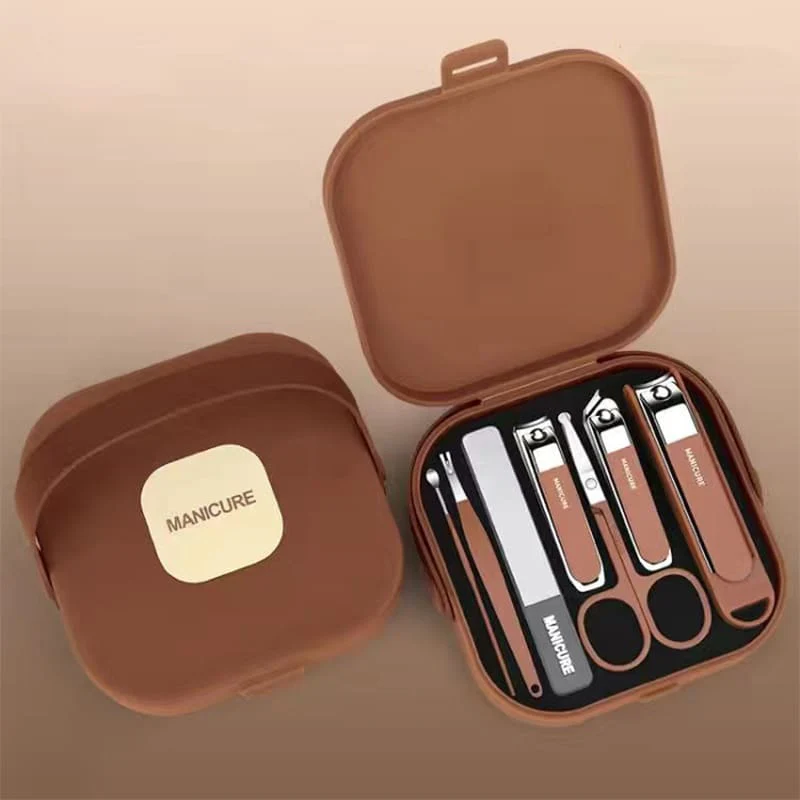 7 PCS Set Anti-Splash Nail Clipper Set Portable Handheld Personal Care - Image 8