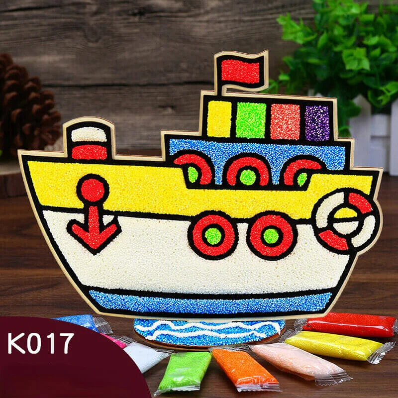 Handmade Clay Coloring DIY Puzzle Production-Snowflake Clay Painting - Image 9